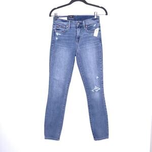 GAP NEW Mid Rise True Skinny Jeans Light Destroy Stretch 5-Pocket Women's 0/25